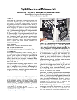 Digital Mechanical Metamaterials