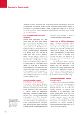 Nomura Holdings,Inc. Nomura Report 2013 (PDF)