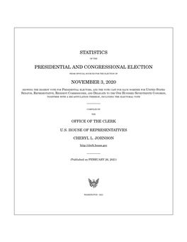 Presidential and Congressional Election