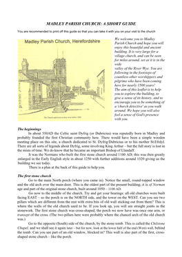 Madley Parish Church: a Short Guide