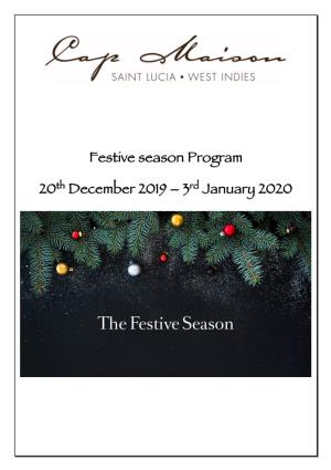 Festive Season Program 20Th December 2019