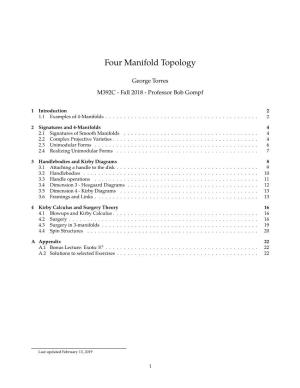 4-Manifold Topology (Pdf)