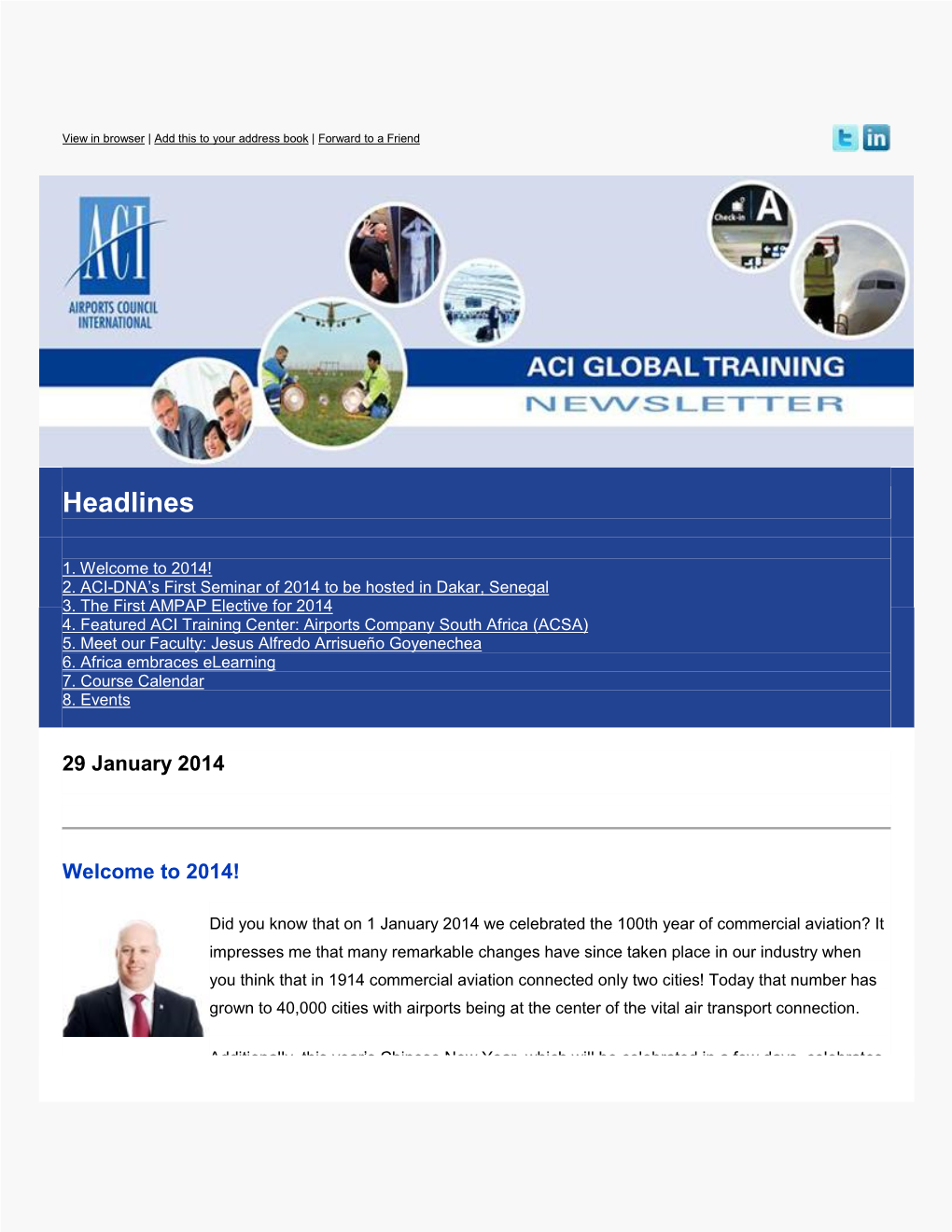 ACI | Global Training Newsletter