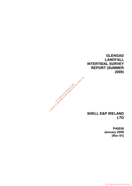 Glengad Landfall Intertidal Survey Report (Summer 2008)