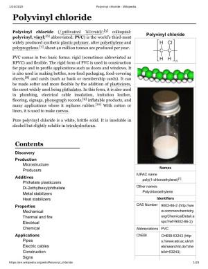 Polyvinyl Chloride - Wikipedia Polyvinyl Chloride