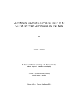 Understanding Bicultural Identity and Its Impact on the Association Between Discrimination and Well-Being