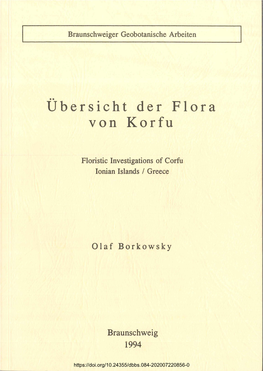 Übersicht Der Flora Von Korfu