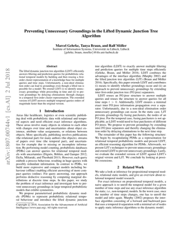 Preventing Unnecessary Groundings in the Lifted Dynamic Junction Tree Algorithm