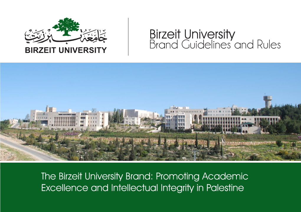 Birzeit University Brand Guidelines and Rules
