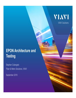 EPON Architecture and Testing.Pdf