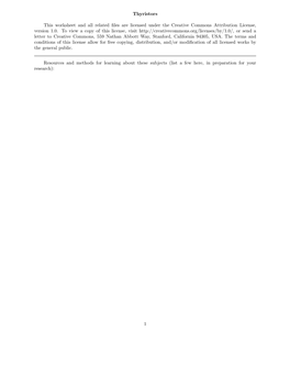 Thyristors This Worksheet and All Related Files Are Licensed Under The