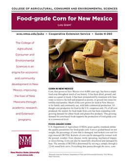 H-260: Food-Grade Corn for New Mexico