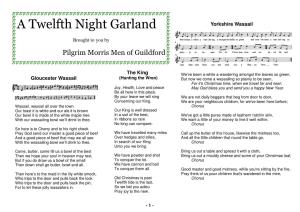 A Twelfth Night Garland Yorkshire Wassail