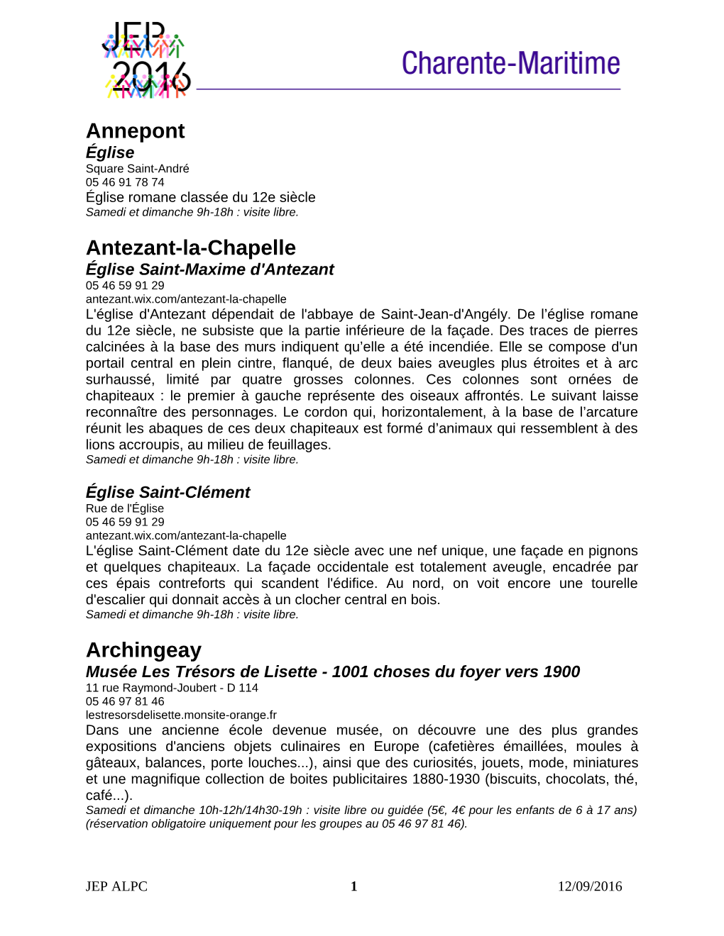 Annepont Antezant-La-Chapelle Archingeay