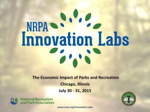 The Economic Impact of Parks and Recreation Chicago, Illinois July 30 - 31, 2015