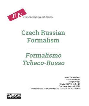 Czech Russian Formalism Formalismo Tcheco-Russo