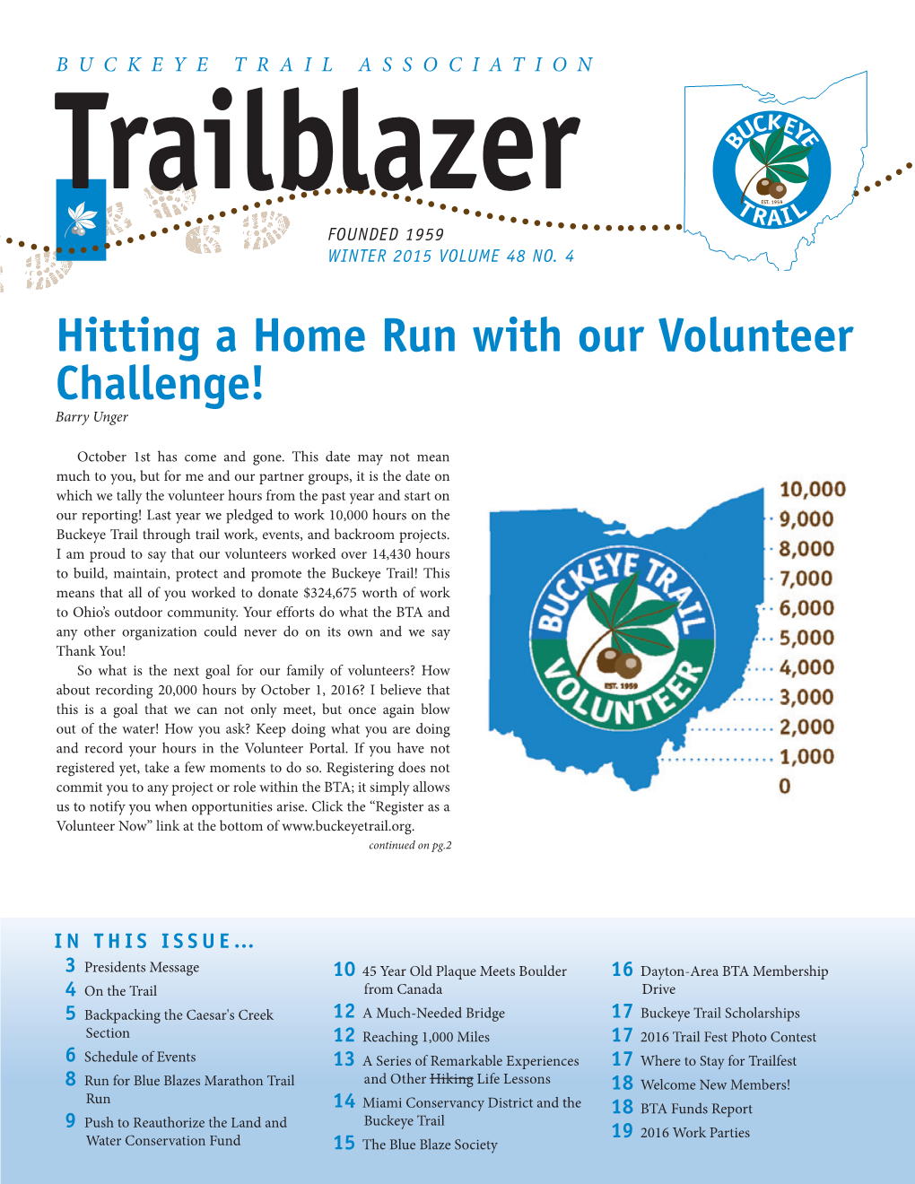 Hitting a Home Run with Our Volunteer Challenge! Barry Unger