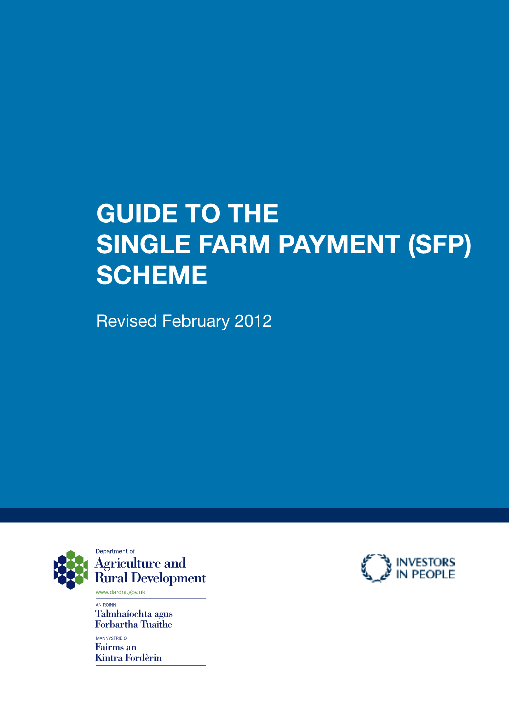 Guide to the Single Farm Payment (Sfp) Scheme