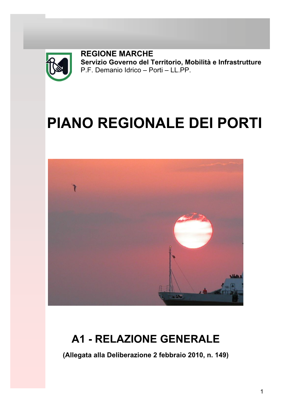 Piano Regionale Dei Porti