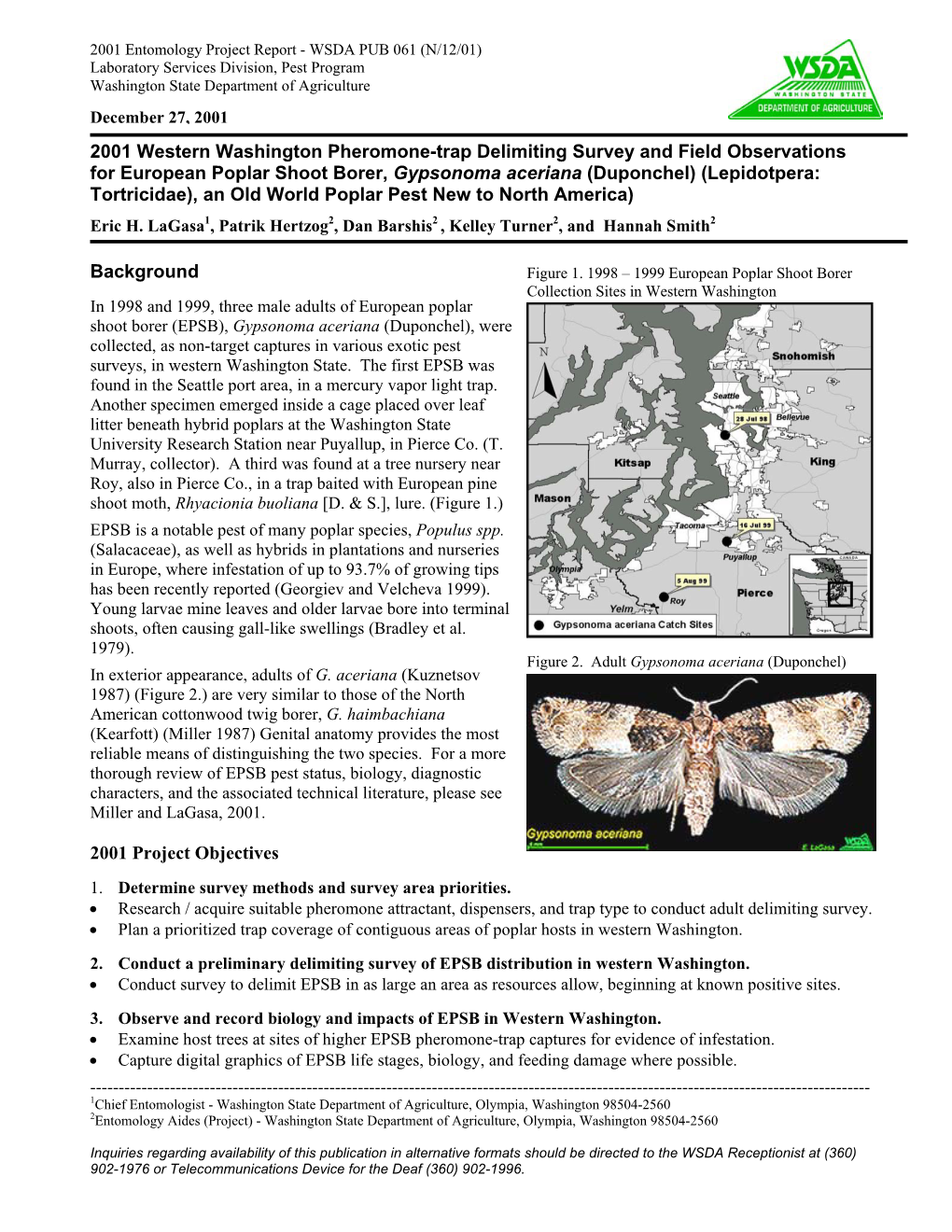 2001 Western Washington Pheromone-Trap Delimiting Survey