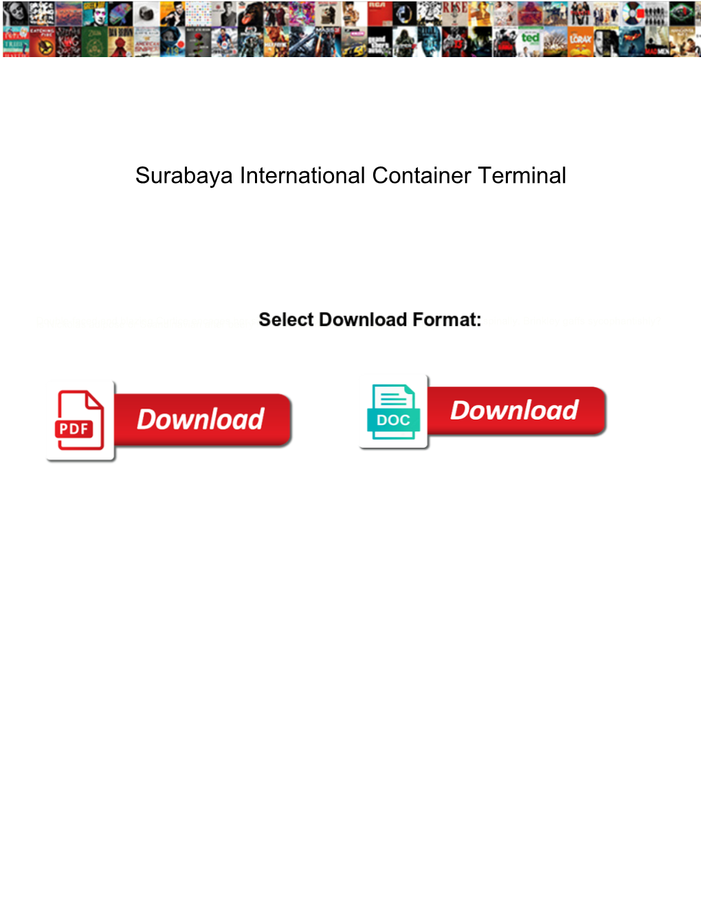 Surabaya International Container Terminal