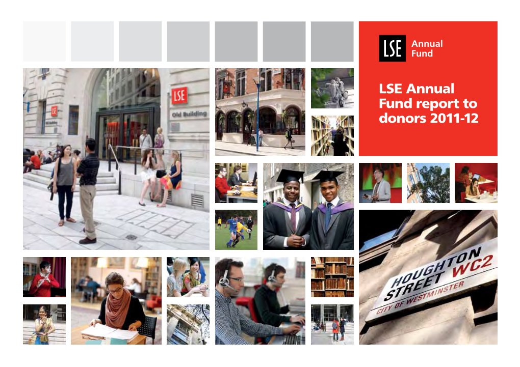 LSE Annual Fund Report to Donors 2011-12 PAGES 1-2