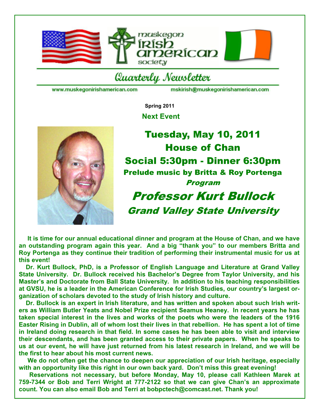 Professor Kurt Bullock Grand Valley State University