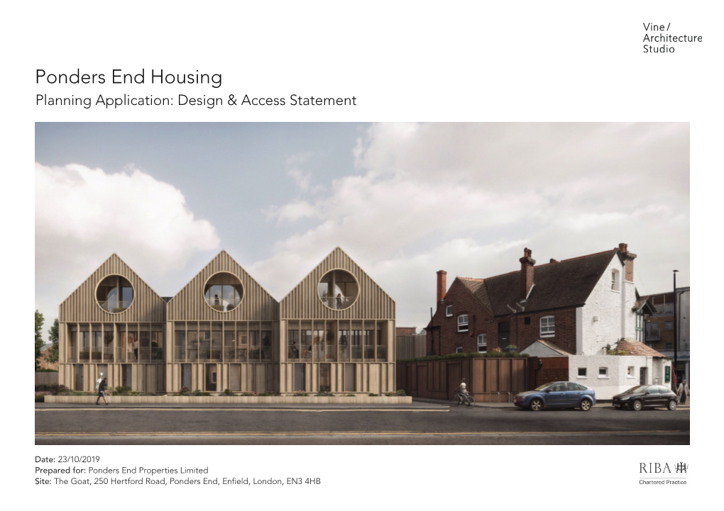 Ponders End Housing Planning Application: Design & Access Statement