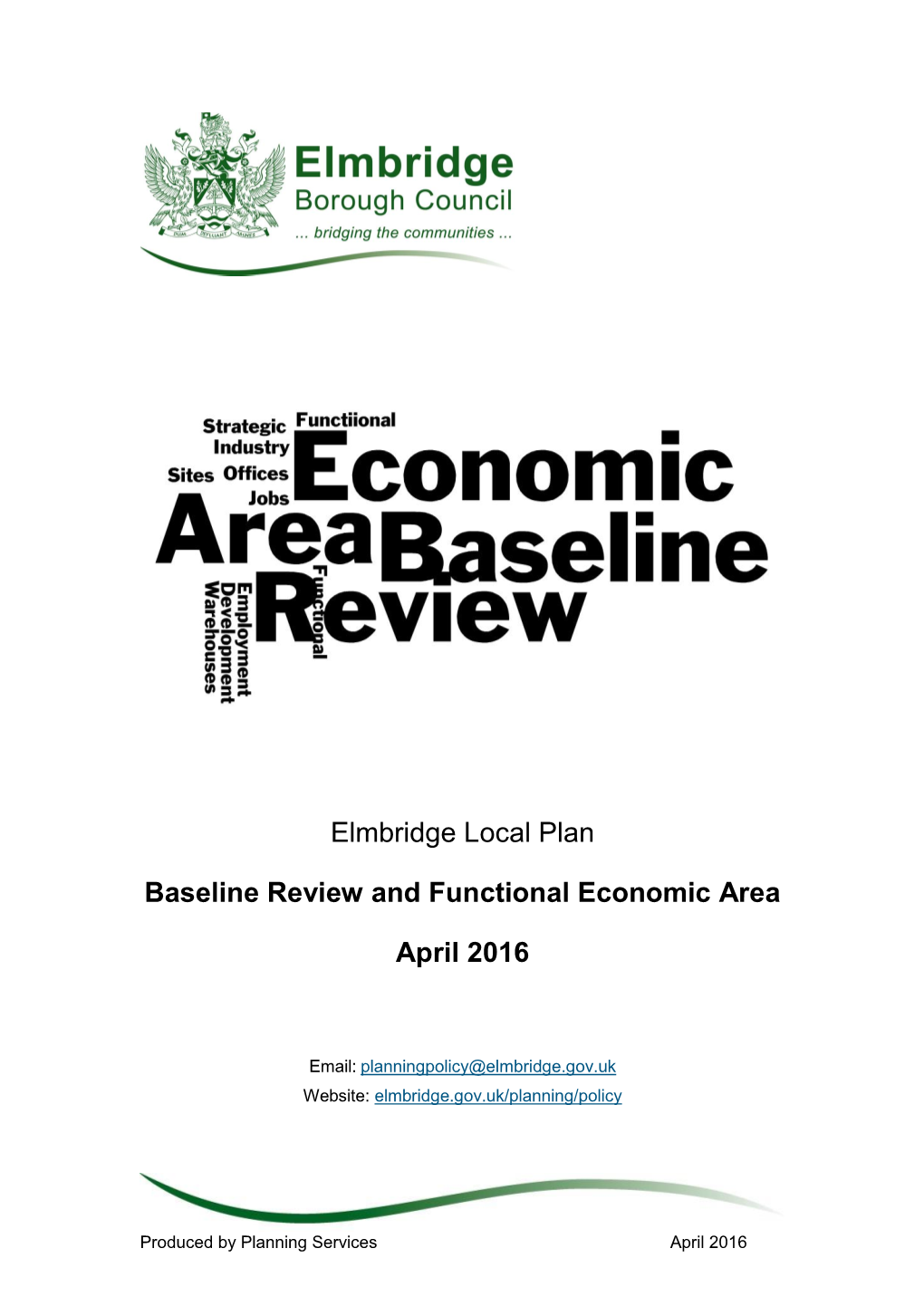 Baseline and Functional Economic Area 2016