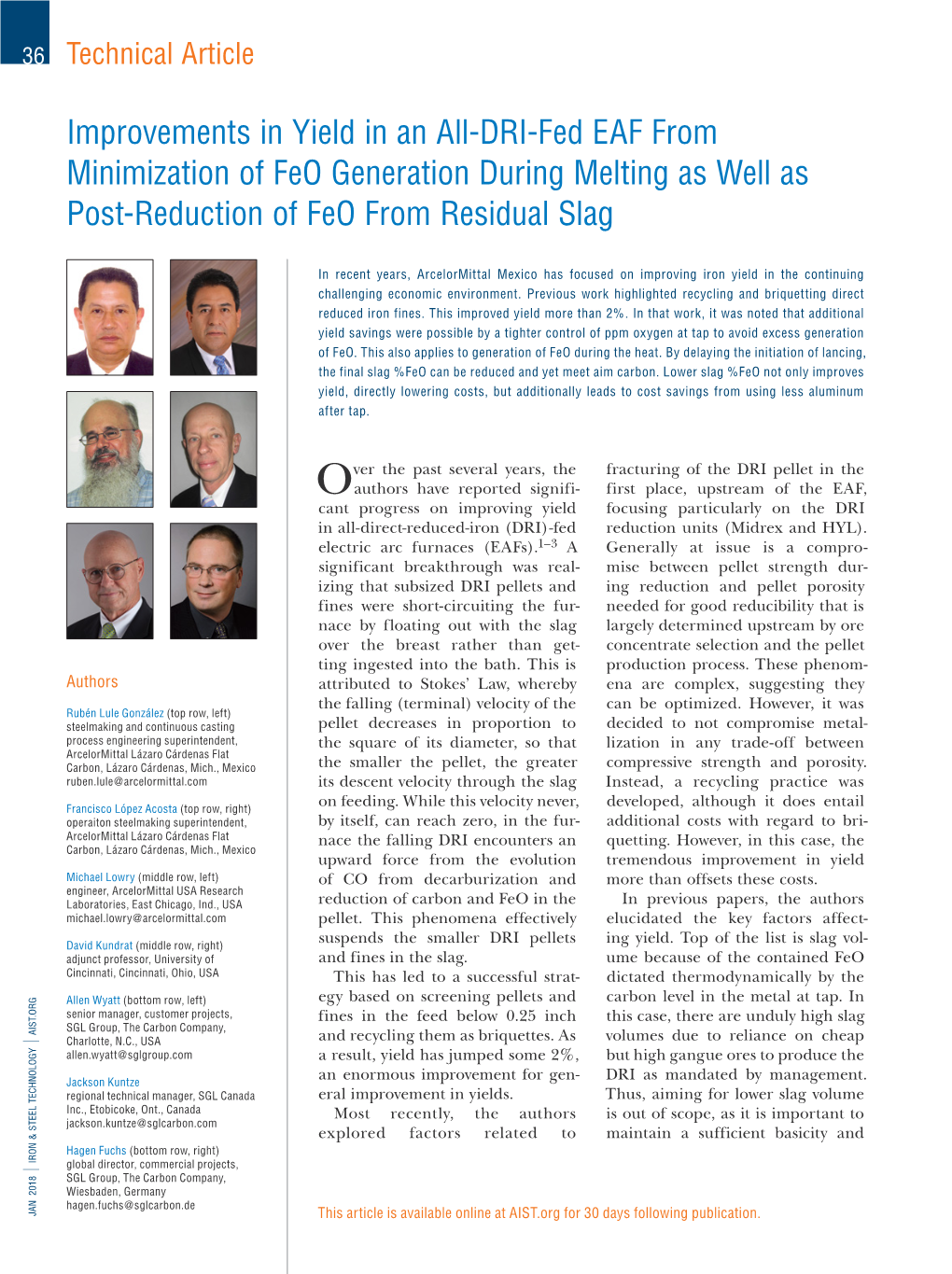 Improvements in Yield in an All-DRI-Fed EAF from Minimization of Feo Generation During Melting As Well As Post-Reduction of Feo from Residual Slag