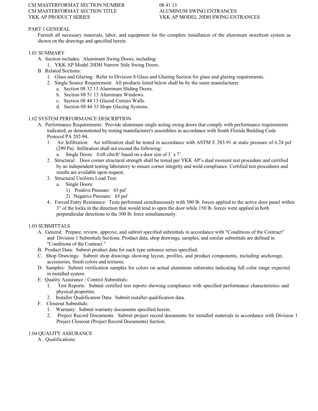 Csi Masterformat Section Number s3