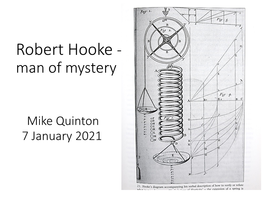 Robert Hooke - Man of Mystery