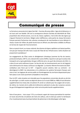 Lyon Le 19 Août 2019, La Fermeture Annoncée De La Ligne Sain-Bel