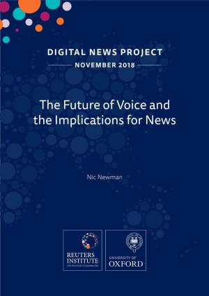 The Future of Voice and the Implications for News (Report)