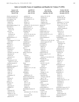 Index to Scientific Names of Amphibians and Reptiles for Volume 27 (1992)