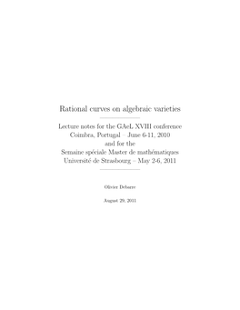 Rational Curves on Algebraic Varieties