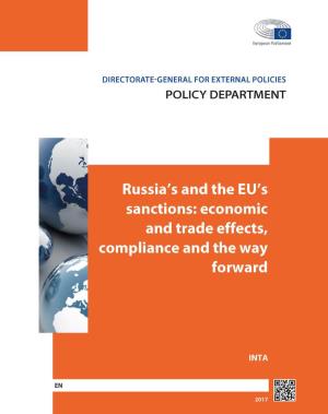 Russia's and the EU's Sanctions: Economic and Trade Effects