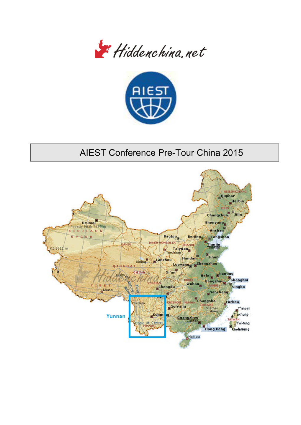 AIEST Conference Pre-Tour China 2015