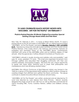 Tv Land Celebrates Black History Month with Salute To