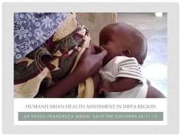 Diffa Region, Niger Health Assessment 21-26 November 2013