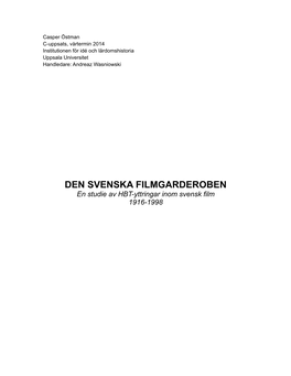 Den Svenska Filmgarderoben