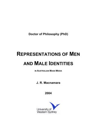 Representations of Men and Male Identities