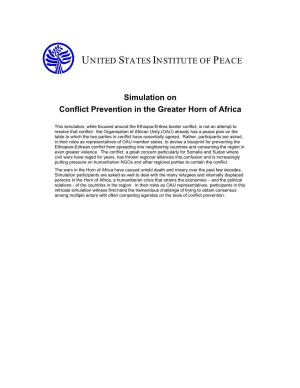 Conflict Prevention in the Greater Horn of Africa