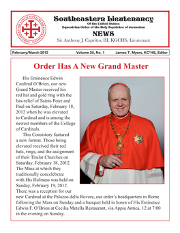 Order Has a New Grand Master