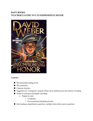Baen Books Teacher's Guide to Uncompromising Honor
