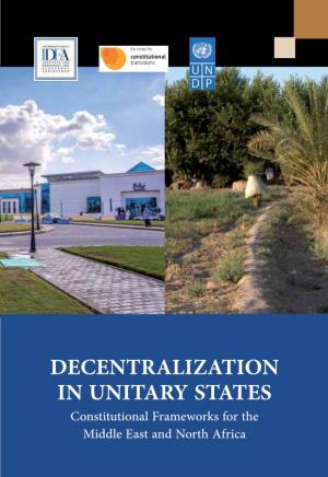Decentralization in Unitary States