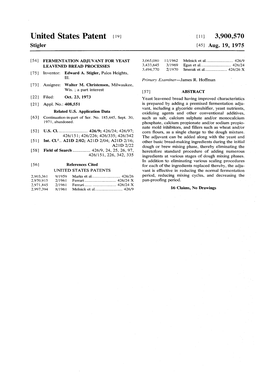 United States Patent (19) 11 3,900,570 Stigler (45) Aug