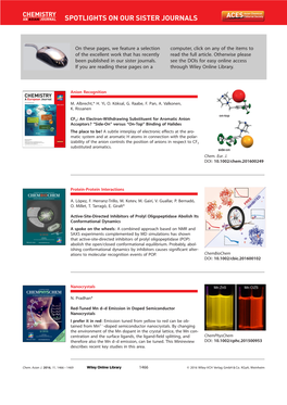 Spotlights on Our Sister Journals: Chem. Asian J. 10/2016