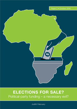 Elections for Sale? Political-Party Funding – a Necessary Evil?