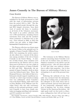 James Connolly in the Bureau of Military History